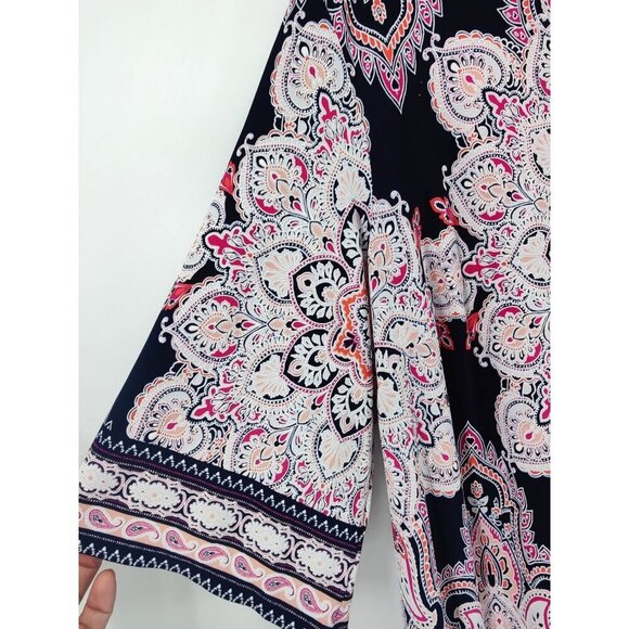 Sandra Darren Blue & Pink Mandala Shift Dress Size 2X - Picture 5 of 10